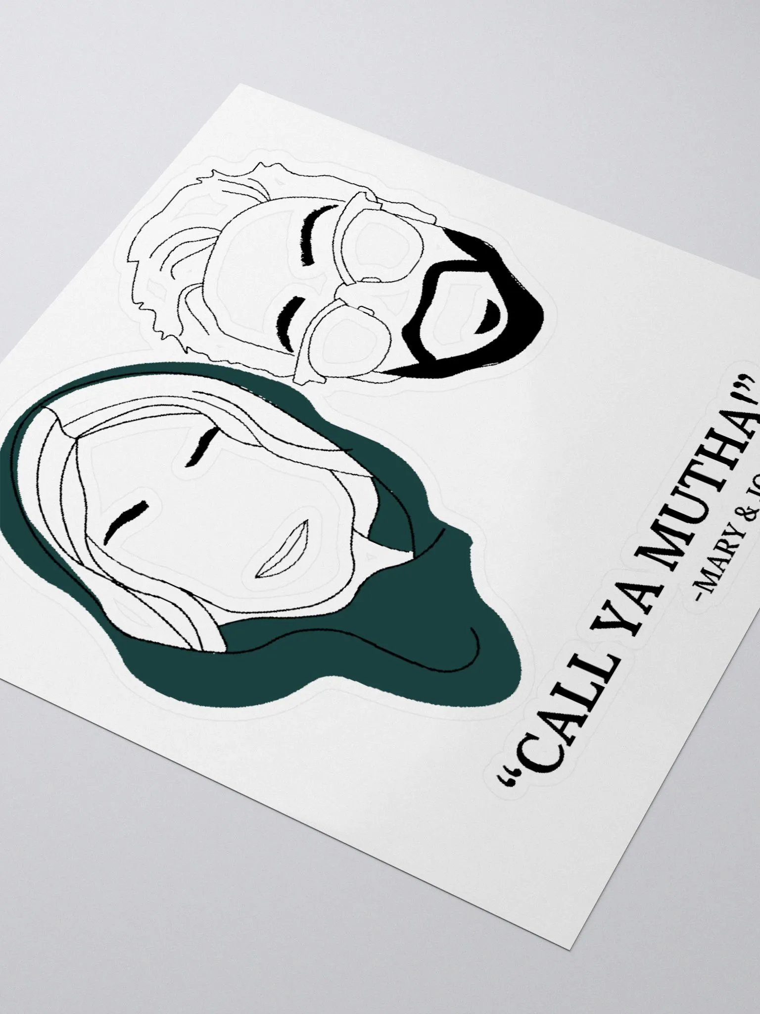 Mary and Joseph Sticker product image (3)