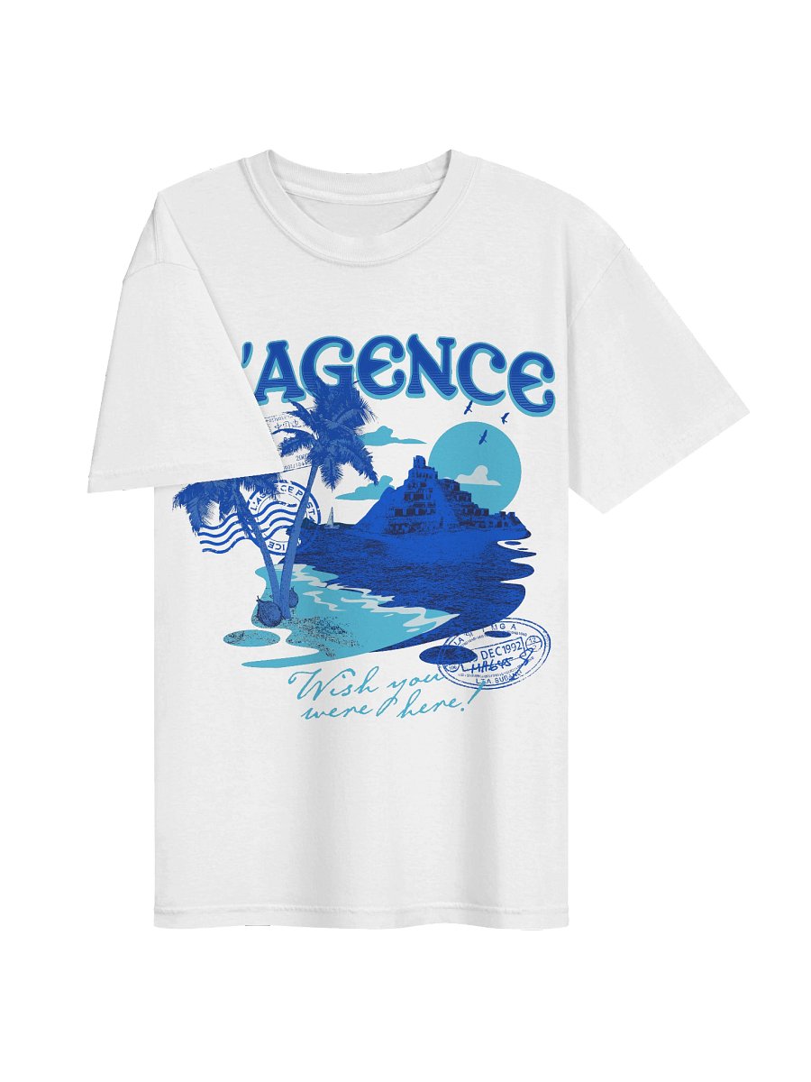Wish You Were Here! Heavy T-Shirt - White product image (3)
