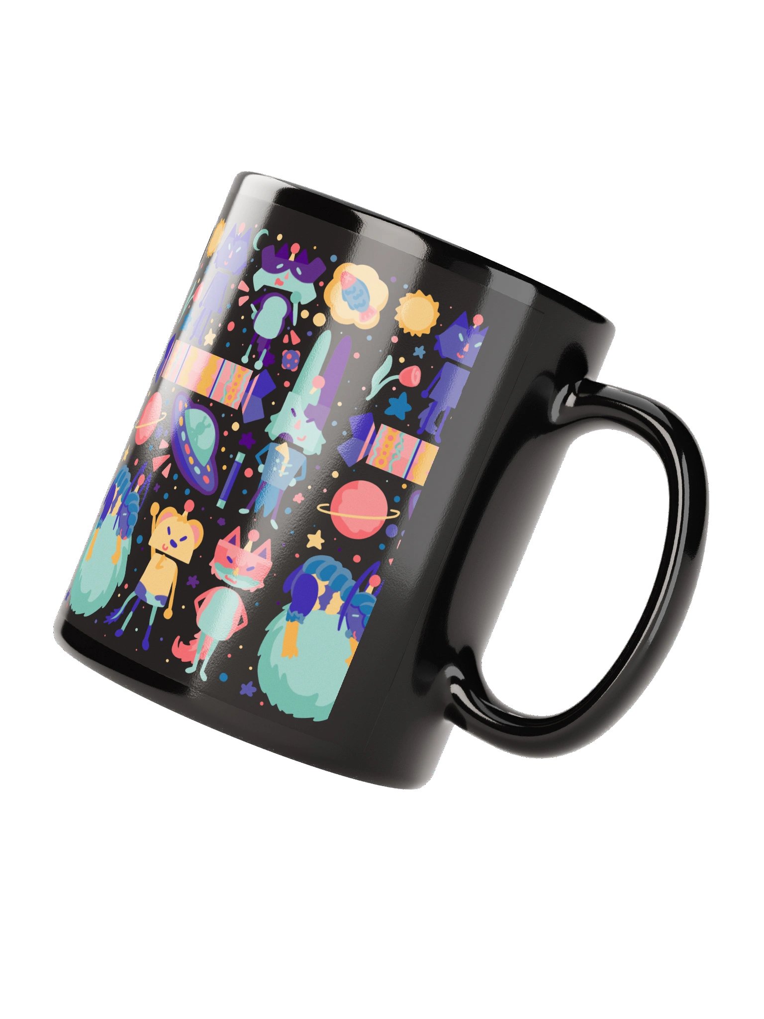 Cozy Cosmos Crew Black Mug 11oz product image (2)