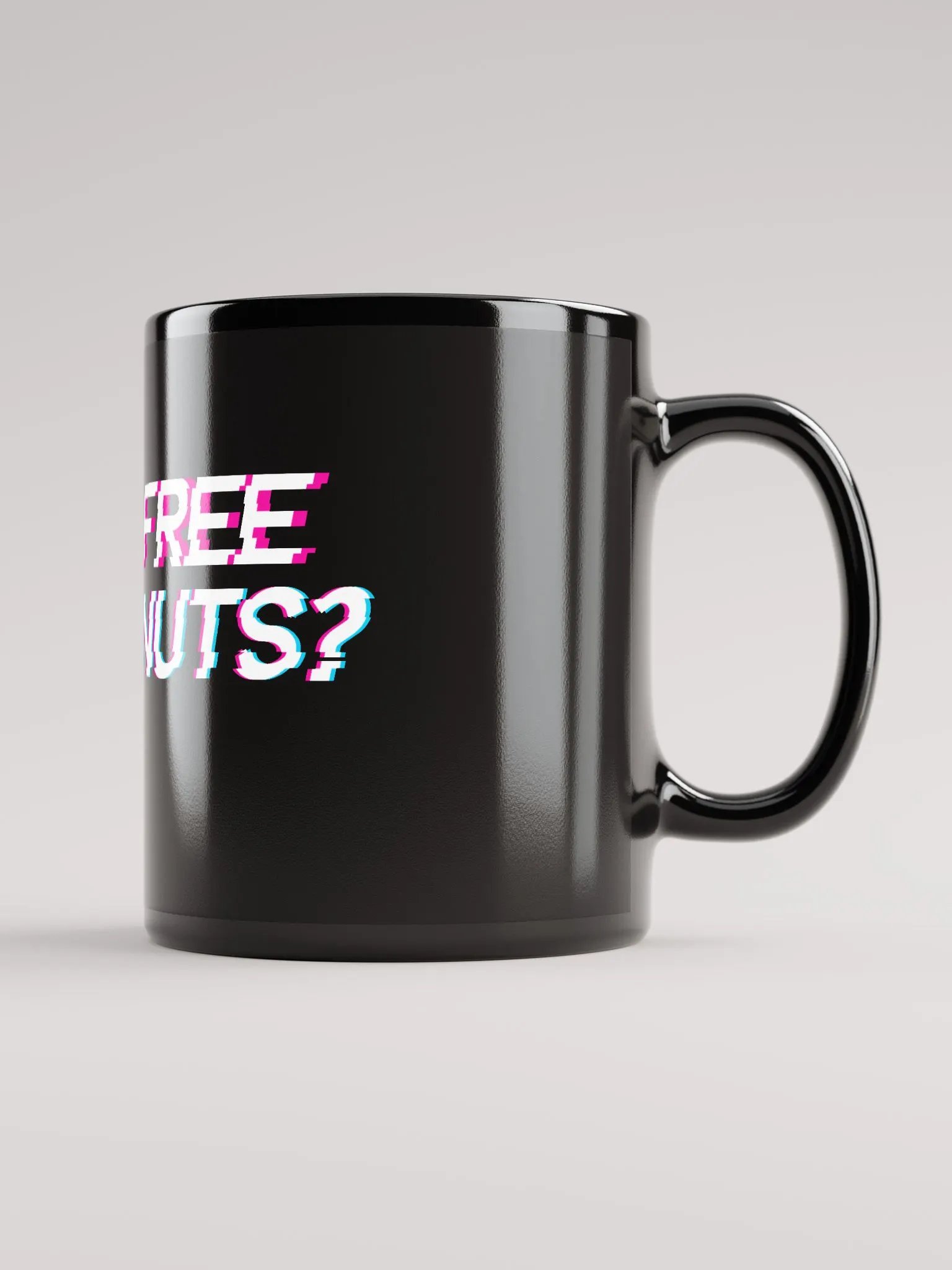 Free Nuts? Black Glossy Mug product image (2)