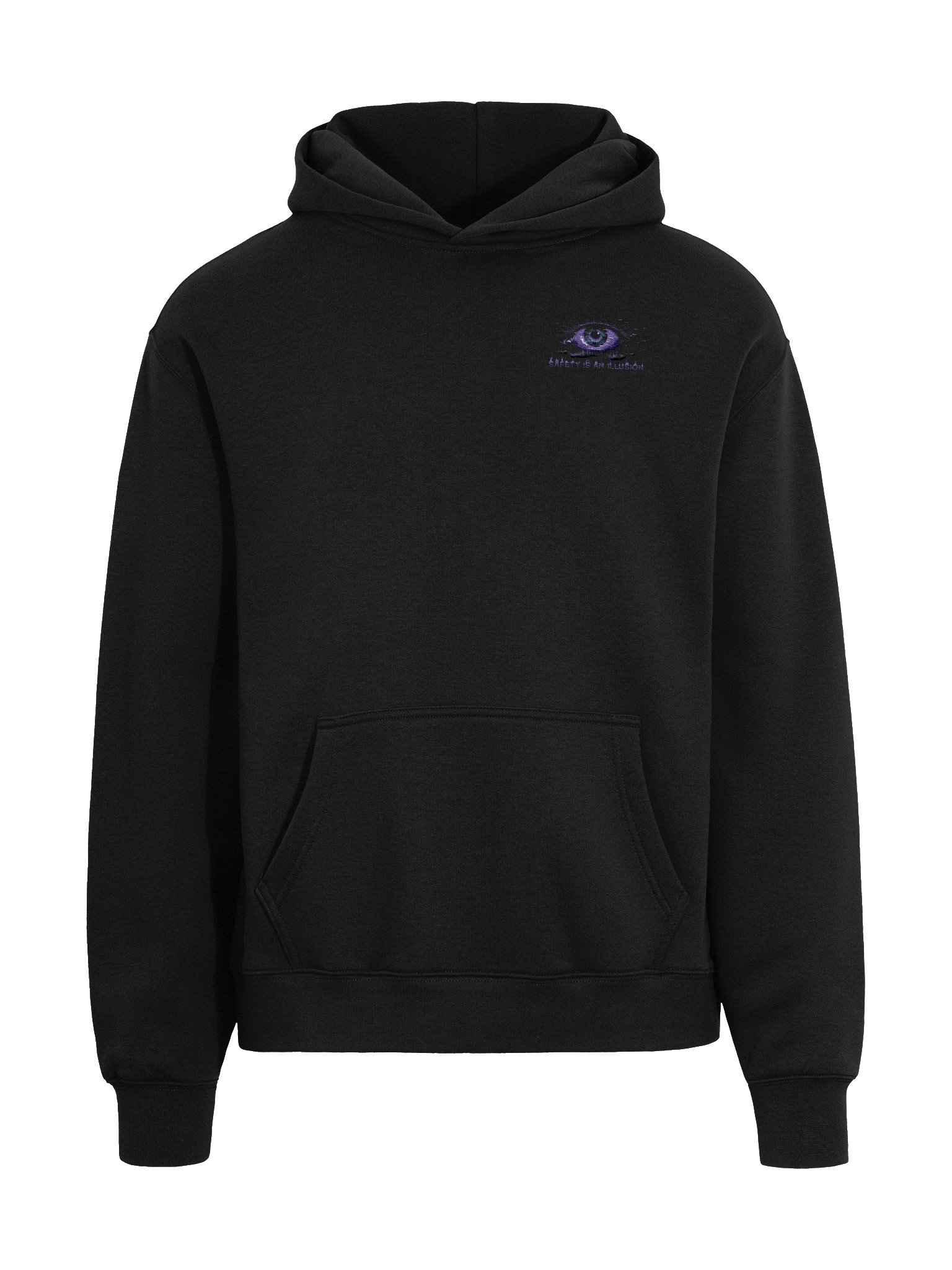 BLK Hoodie With Eye Patch product image (3)