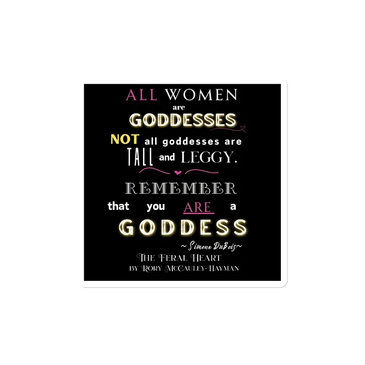 Goddess Quote Die-Cut Magnets product image (2)