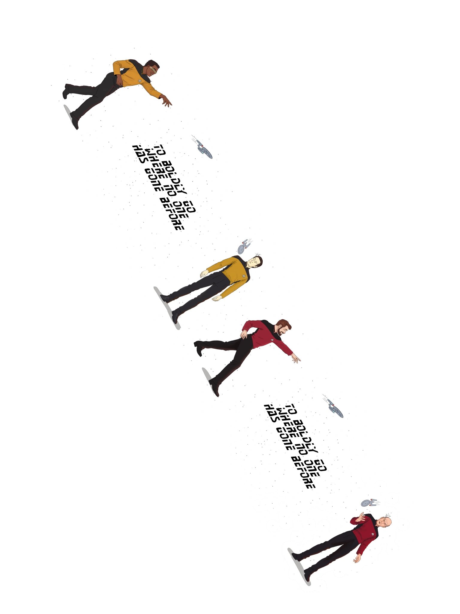 Reckless Landing - Black Text product image (2)