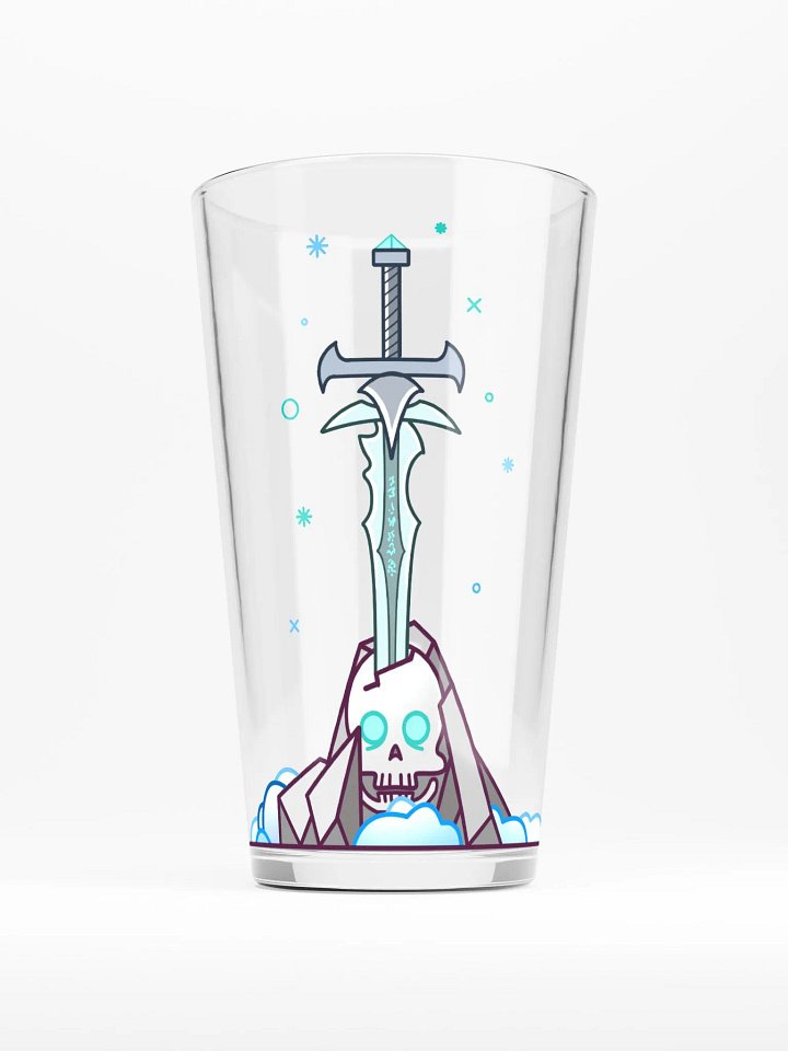 Sword in the Skull - Lich Variation - Pint Glass product image (1)
