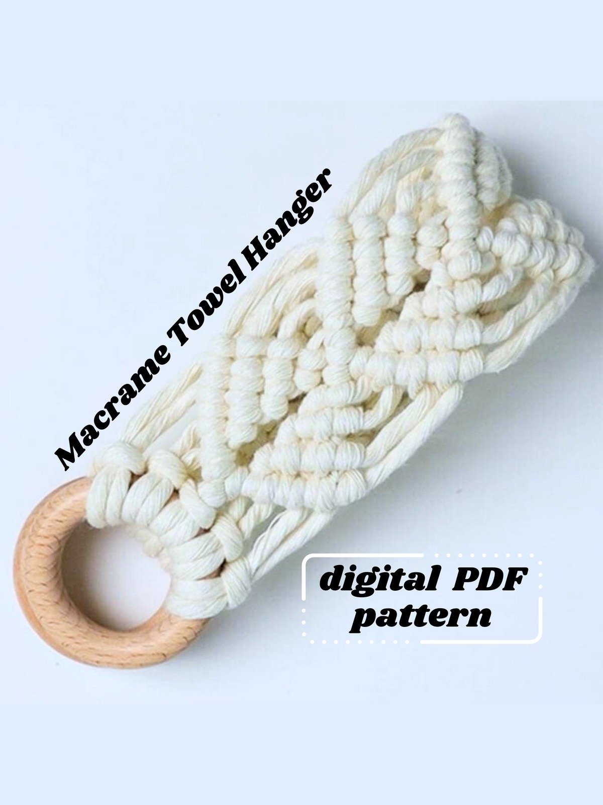 Macrame Towel Hanger (Digital PDF Pattern) product image (1)