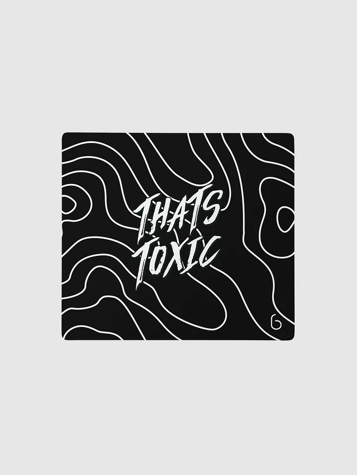 (2 Sizes) That's Toxic Black/White Desk Mat product image (1)