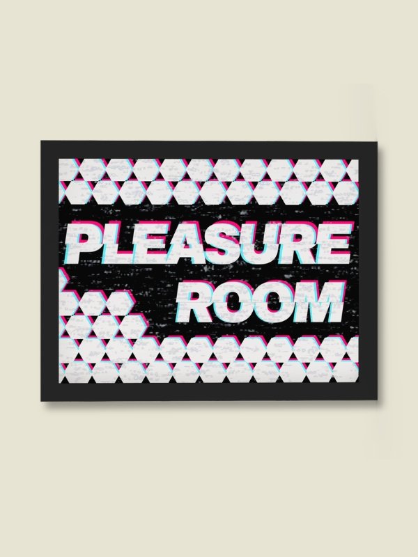 Pleasure Room Glitch Board Game Room Poster - FRAMED product image (1)