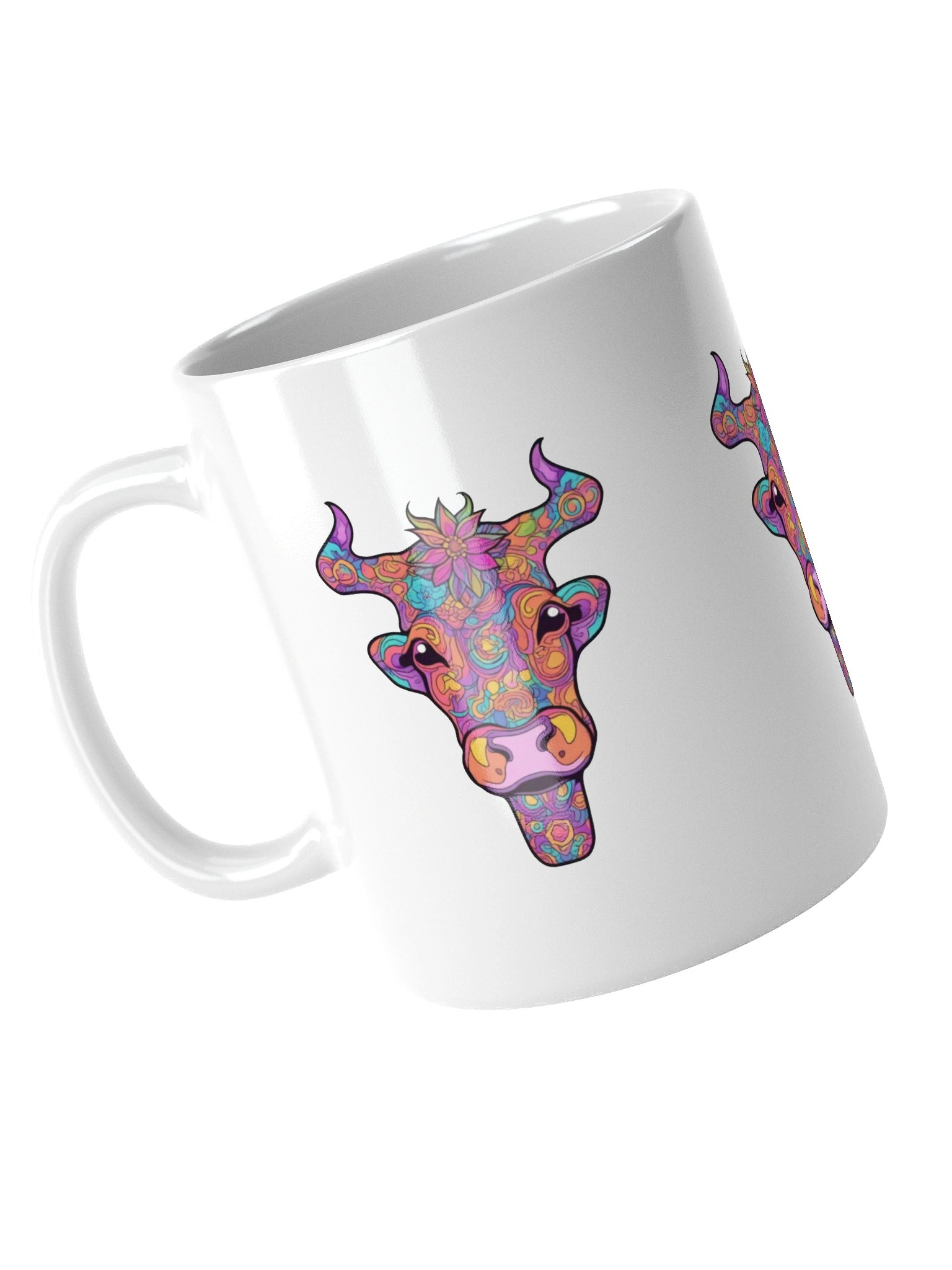 Floral Cow Face - Mug product image (5)