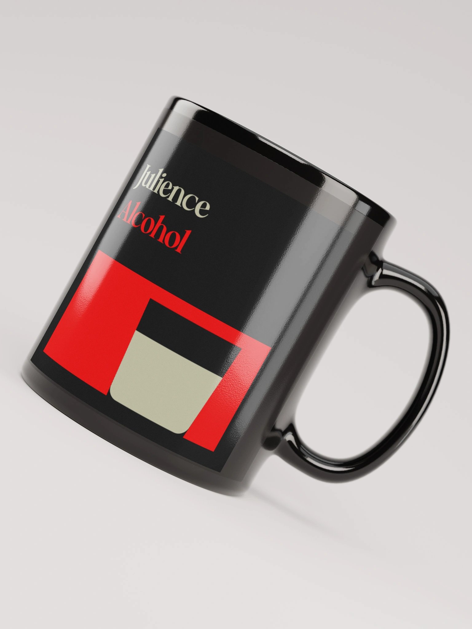 Alcohol - Black Glossy Mug product image (8)