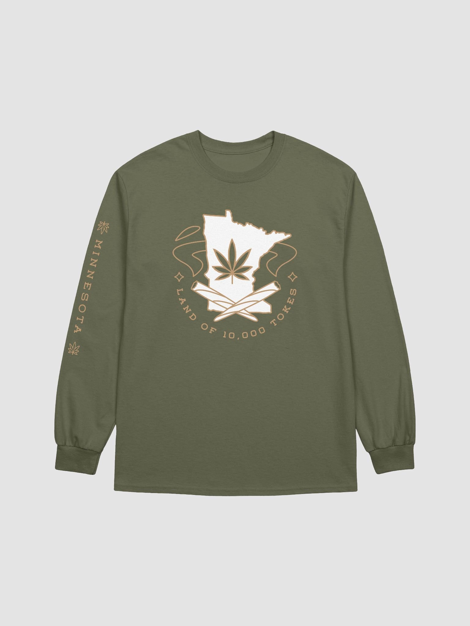Land of 10,000 Tokes ✧ Minnesota Cannabis Long Sleeve Tee product image (2)