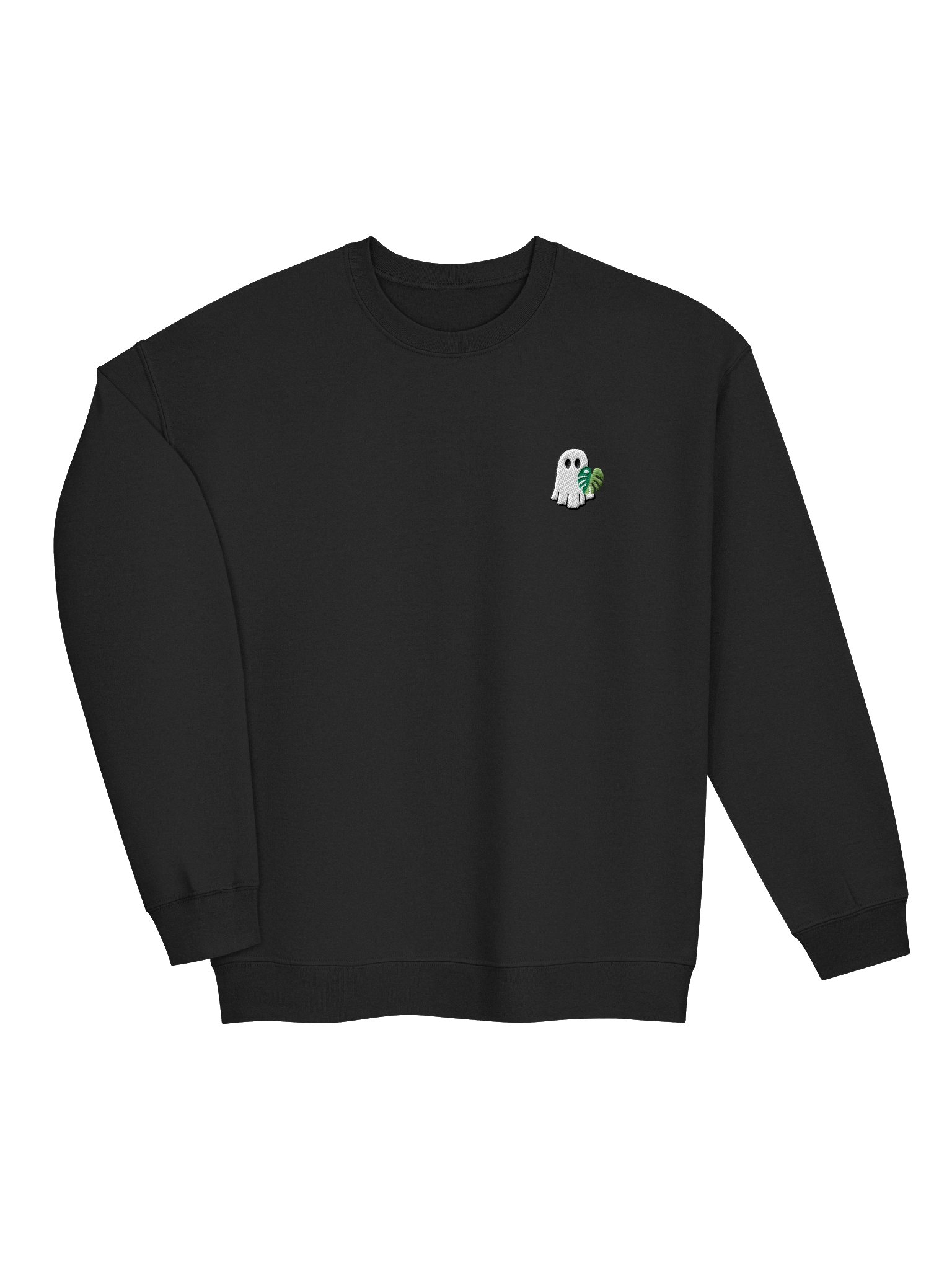 monstera ghostie embroidered crewneck product image (3)