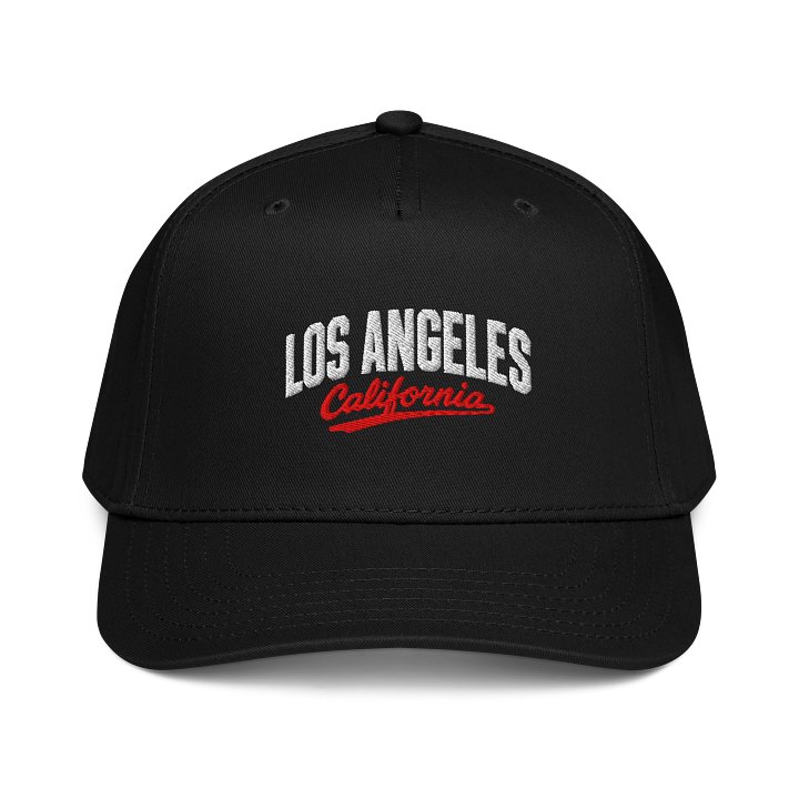 "Los Angeles California" 3D Puff Embroidered Snapback Baseball Cap product image (1)