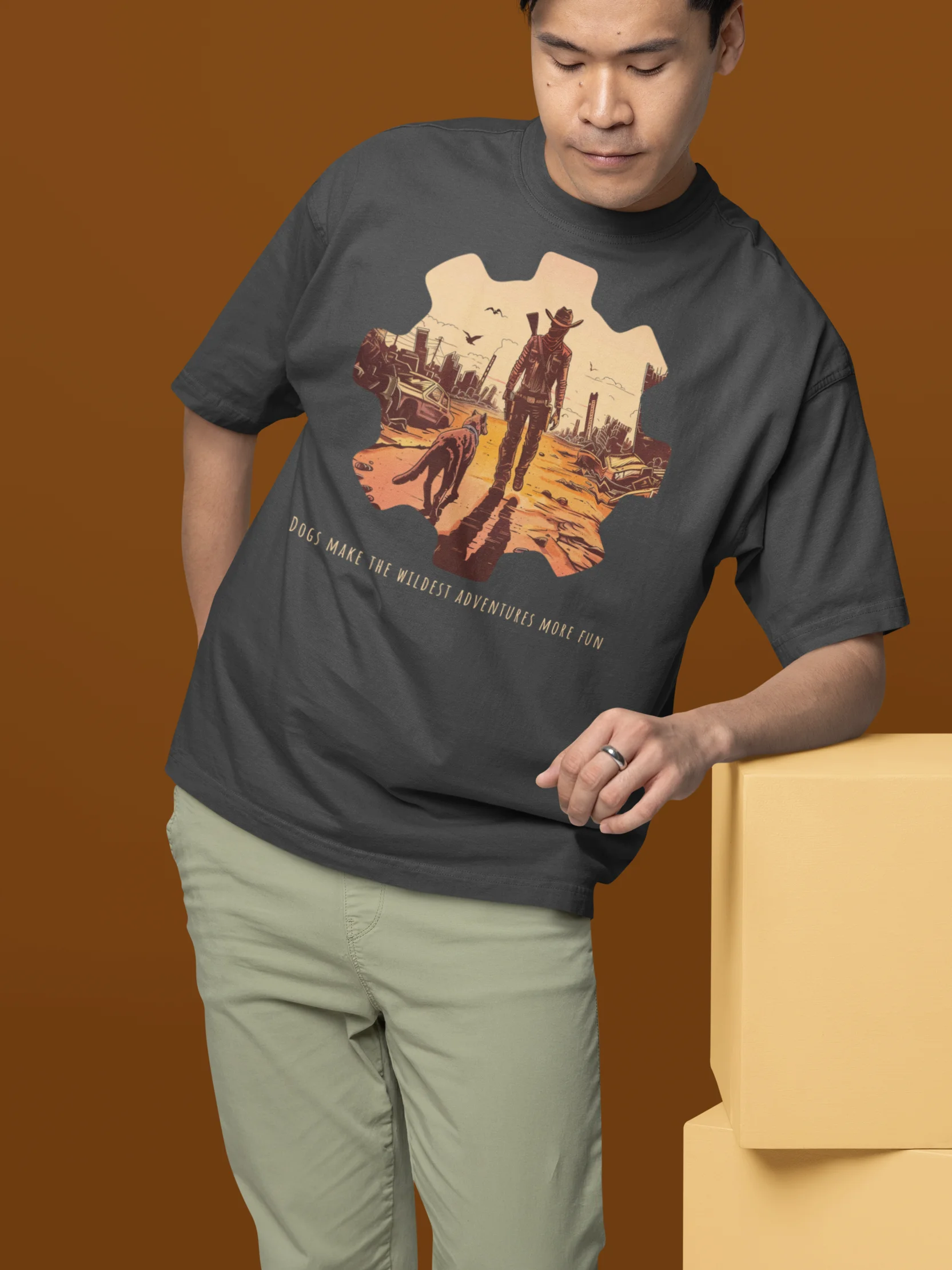 Deserted Outlaw Oversized Tee product image (1)