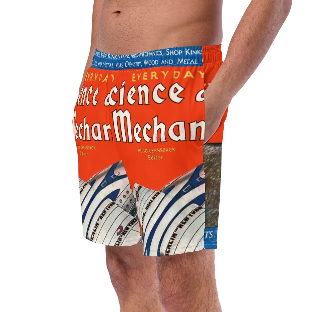 Retro Aero-Mechanics Swim Trunks product image (8)