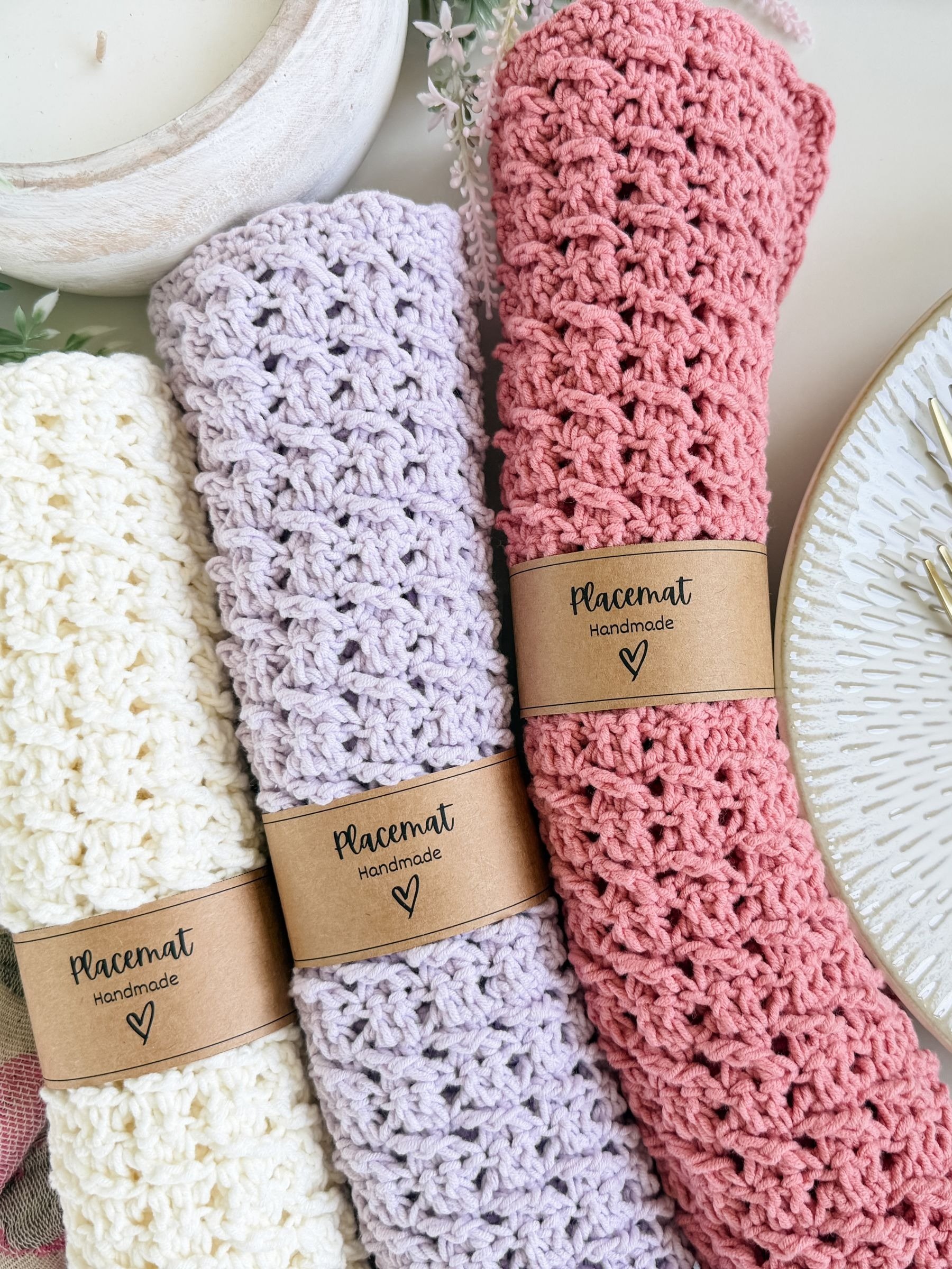 Honey Weave Placemat Crochet Pattern product image (7)