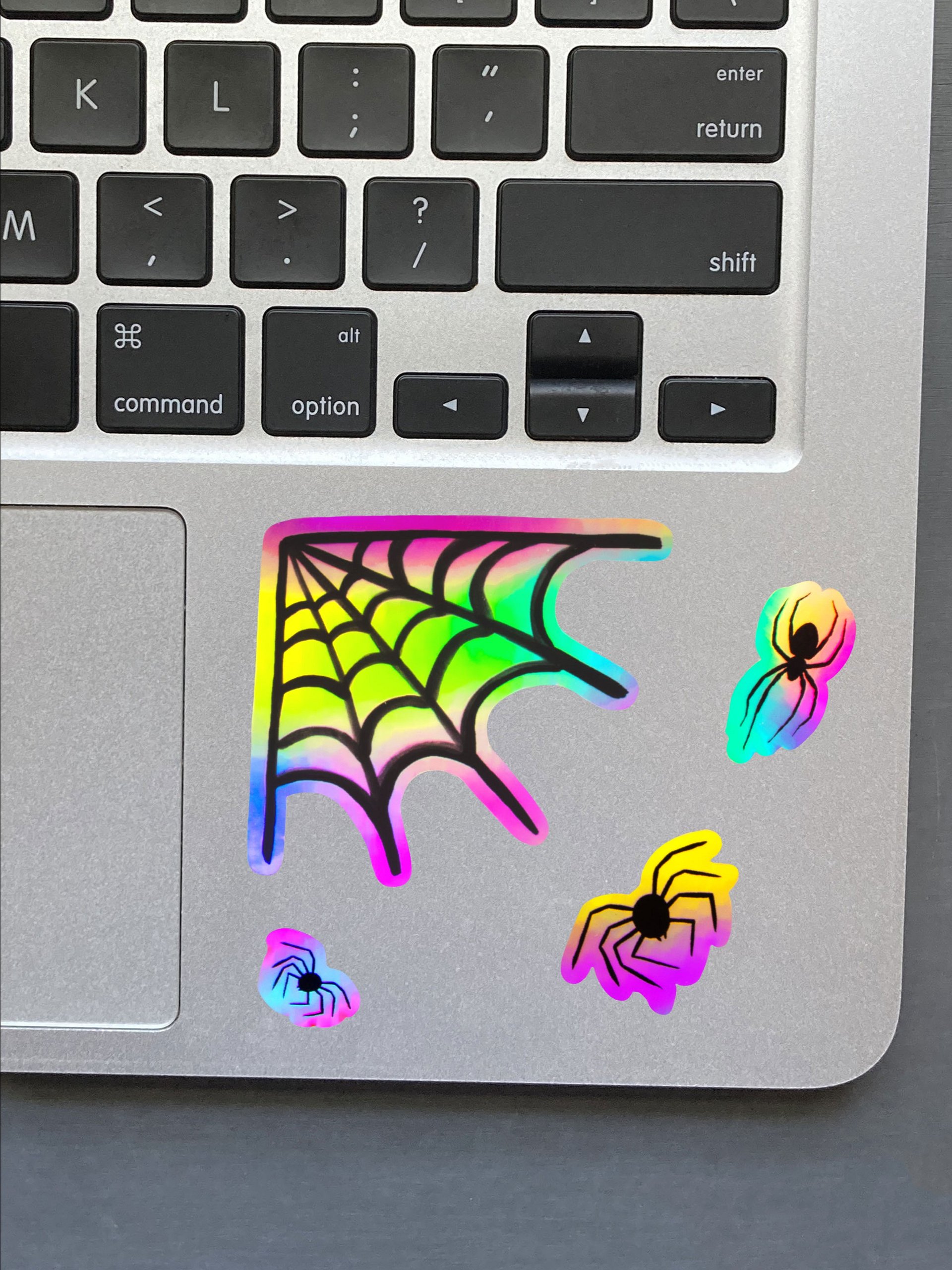 HOLOGRAPHIC STICKER SHEET - SPIDERS product image (2)