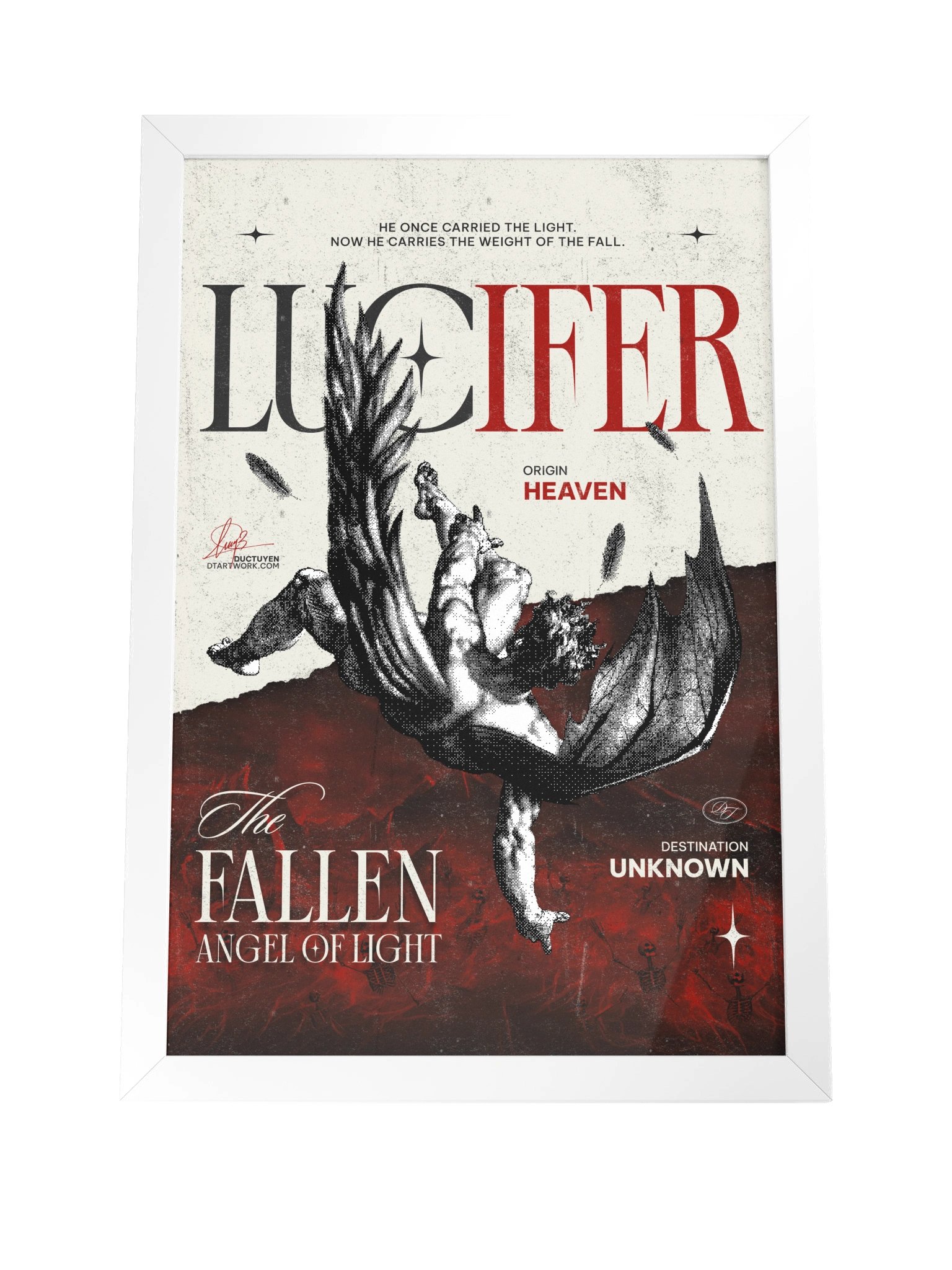 LUCIFER - The Fallen Angel of Light" Framed Poster product image (12)