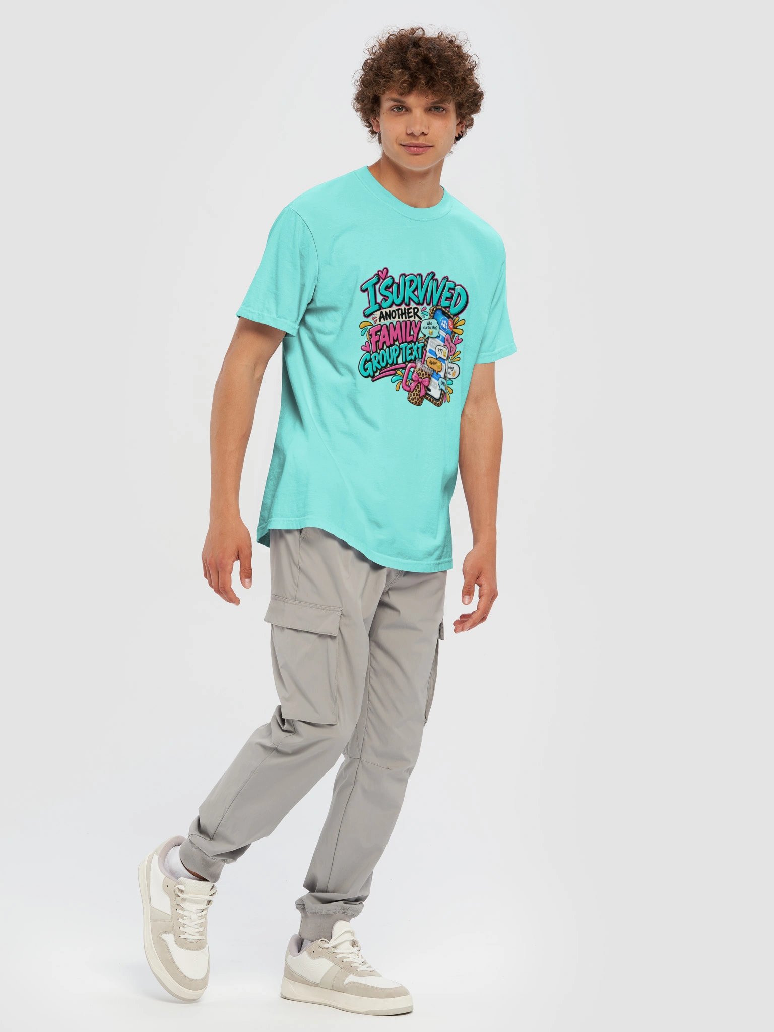 I Survived Another Family Group Text Funny T-Shirt product image (7)
