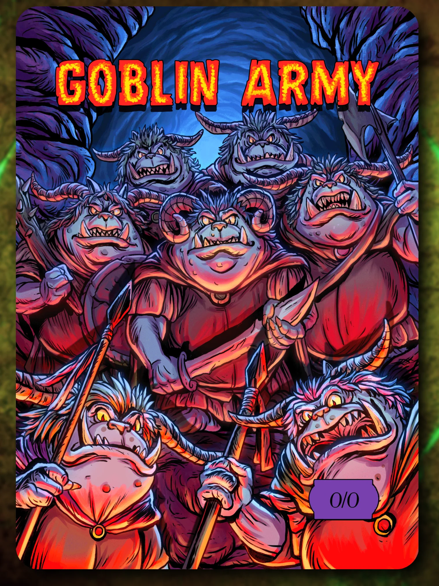 Goblin Army 0/0 Full Art Token product image (1)