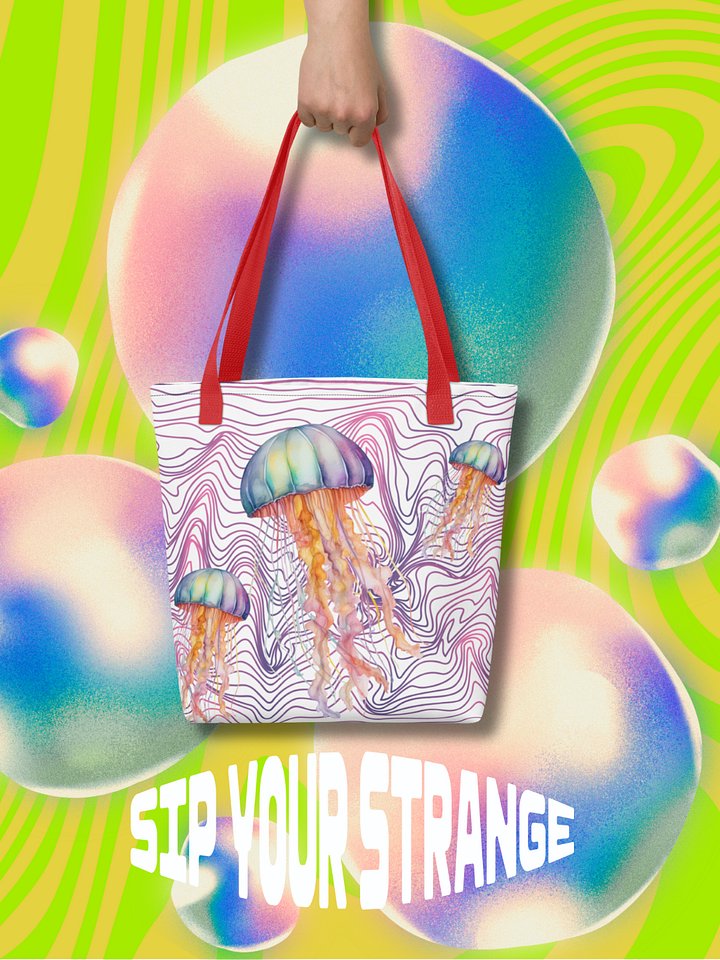 Colorful Jellyfish Tote Bag product image (2)