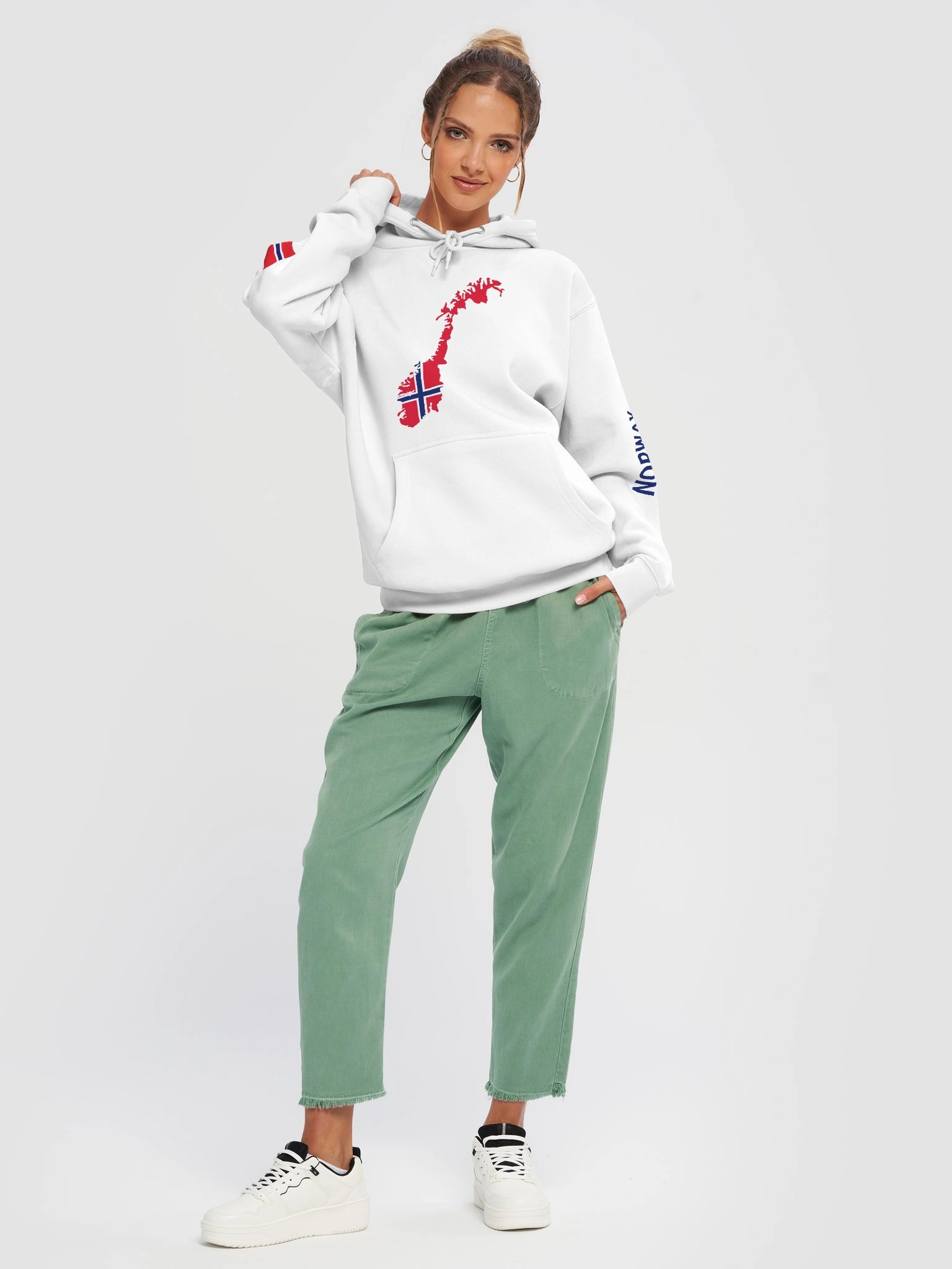 Norway 2026 World Cup Flag Hoodie - World Cup 2026 Edition - Premium Unisex Hoodie product image (29)