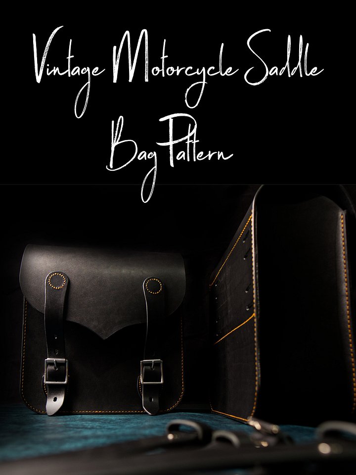 Vintage Pannier/Saddle Bags Digital PDF Pattern product image (1)