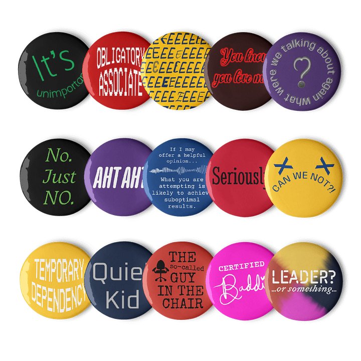 Button Pins Bundle (Quirky Quotes) product image (1)