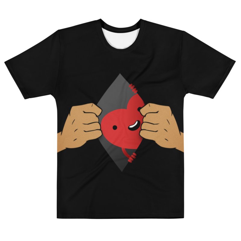 Open Heart (black shirt / brown skin tone) product image (1)