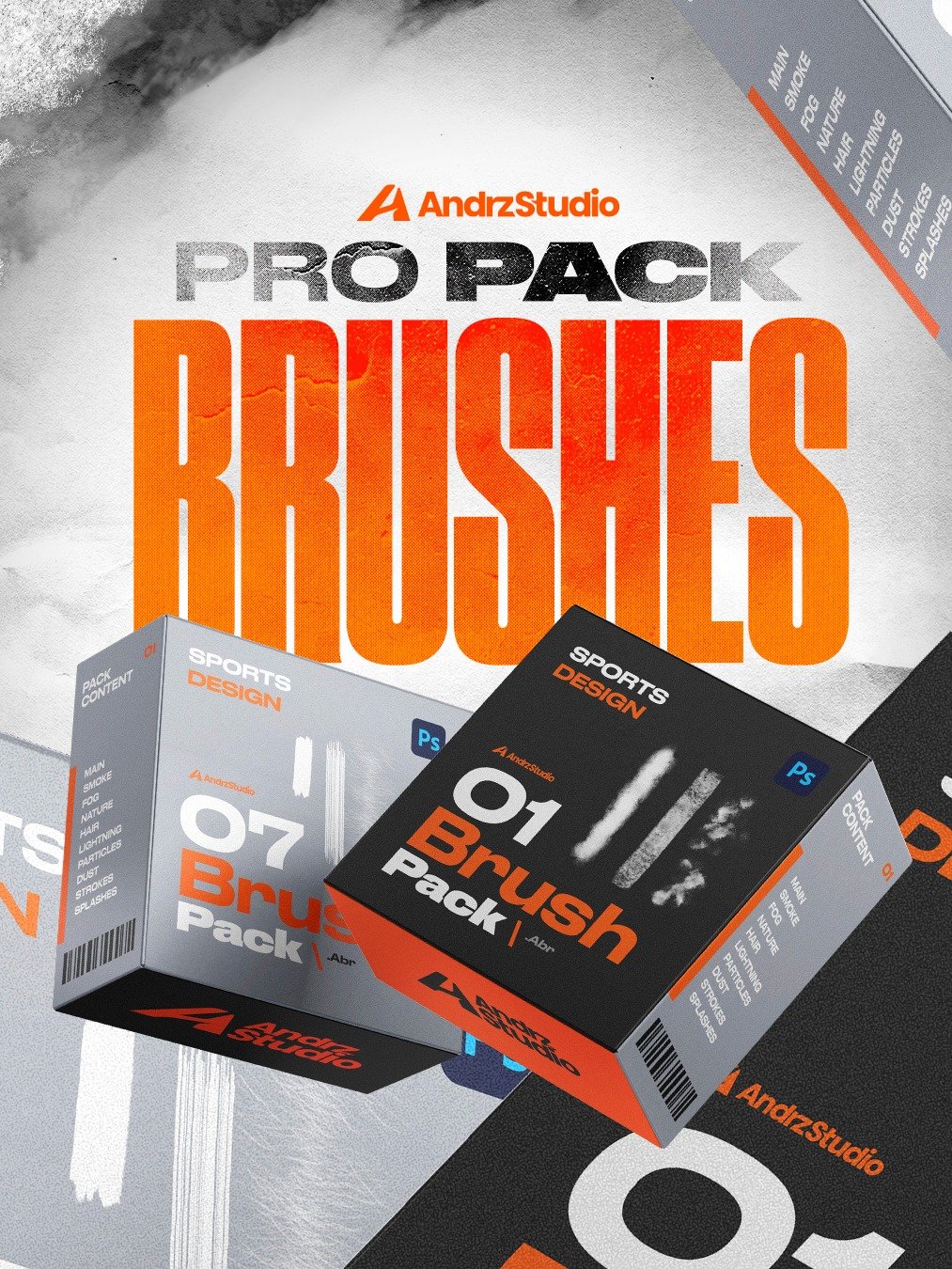 ⚡Pro Pack: The Ultimate Brushes for Sports Design product image (1)