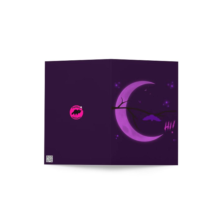 Purple Crescent Moon Greeting Card product image (2)