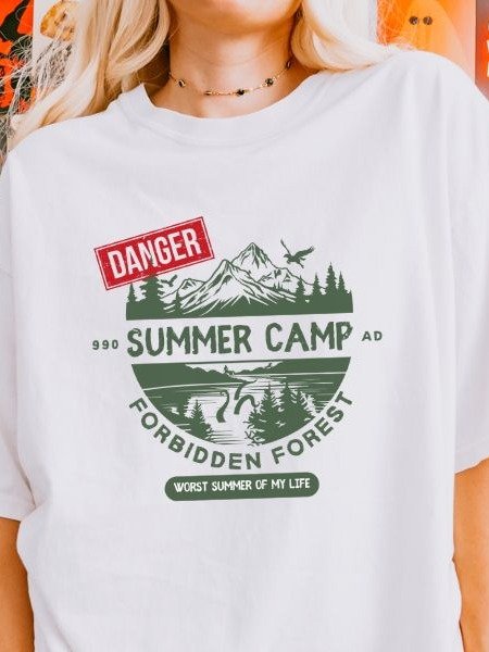 Forbidden Forest Magical Summer Camp Vintage Cozy Fall Shirt product image (5)