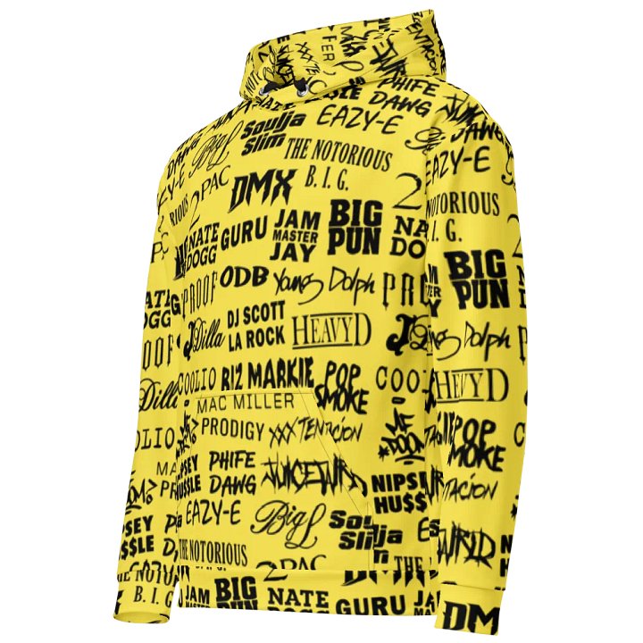 Never Forget - Hip-Hop Artists - YELLOW - Unisex Hoodie product image (1)