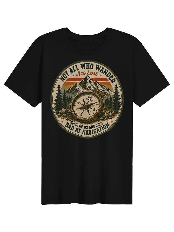 Not All Who Wander Compass Tee product image (1)