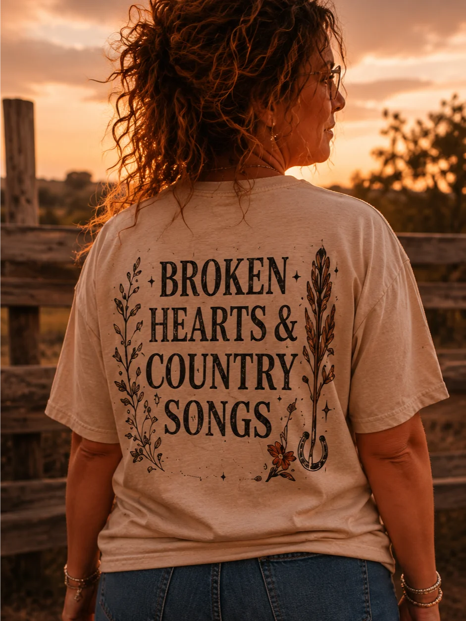 Broken Hearts & Country Songs Tee product image (1)