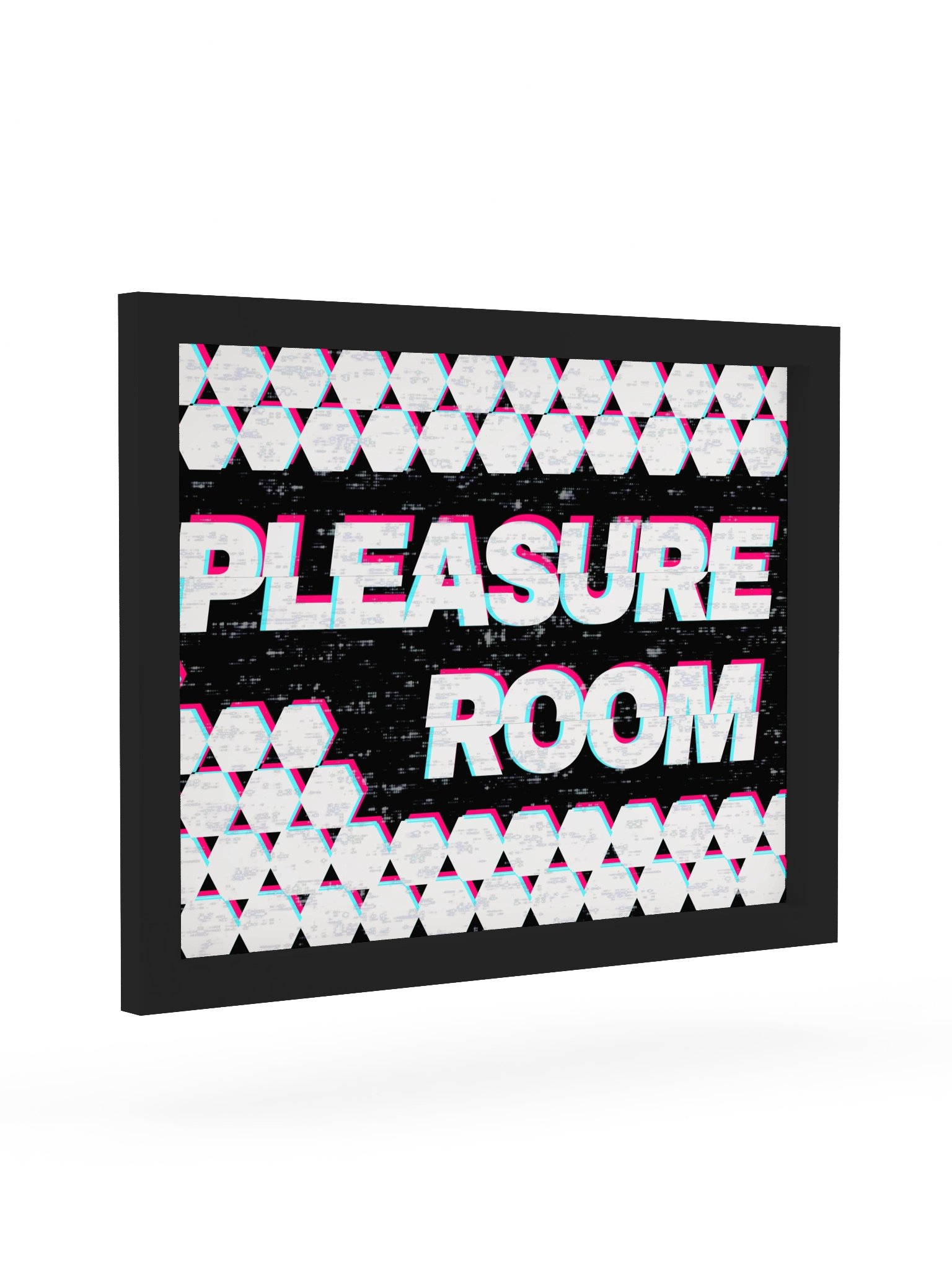 Pleasure Room Glitch Board Game Room Poster - FRAMED product image (2)