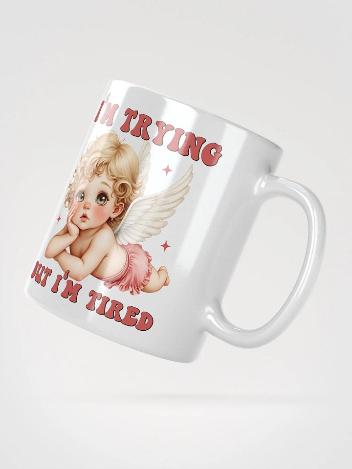 Cherub Confessions White Glossy Mug product image (2)