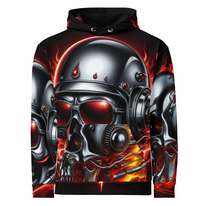 Inferno Cyborg - Unisex Skull Hoodie #52 product image (1)