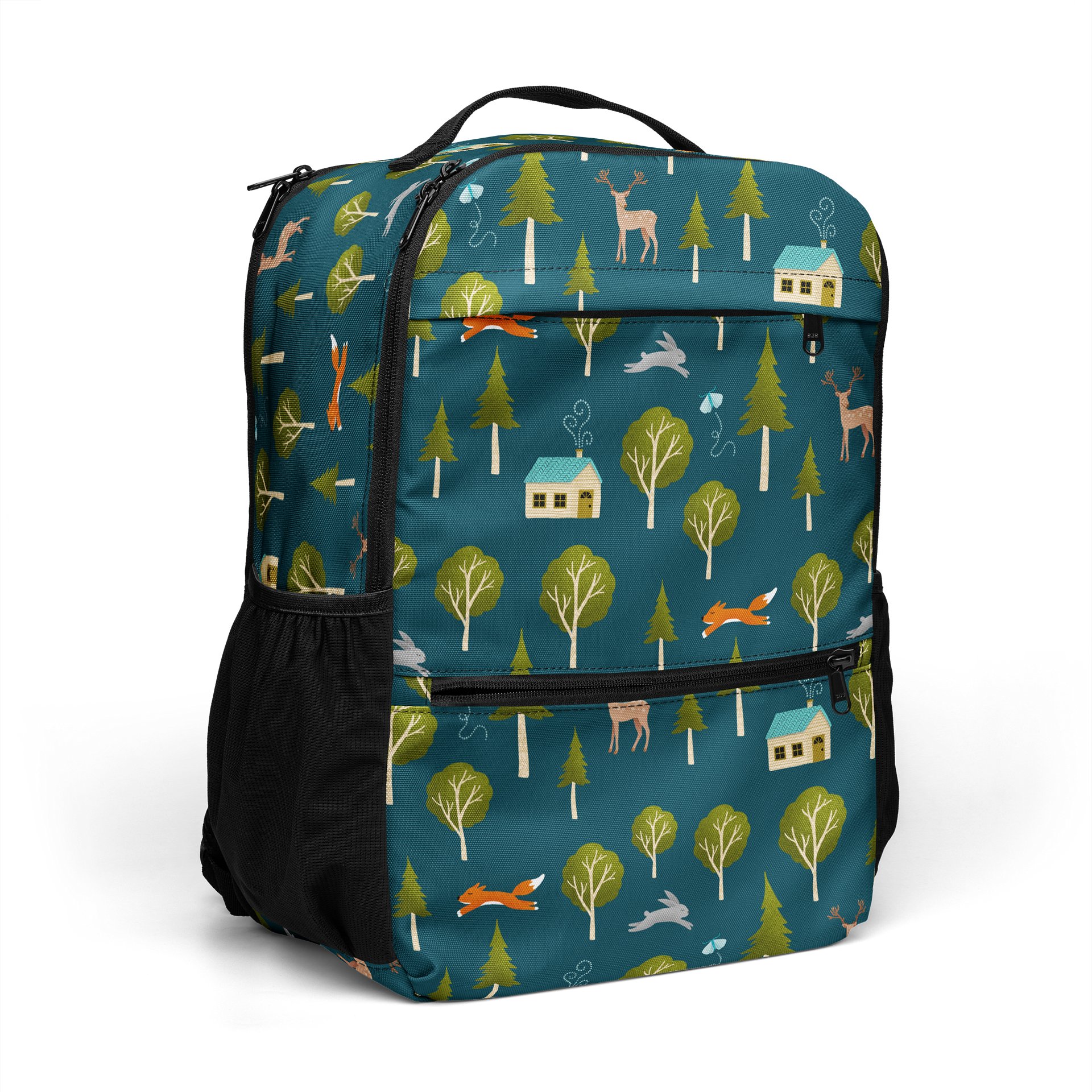 Cozy Cabin and Forest Animals Utility Backpack product image (7)