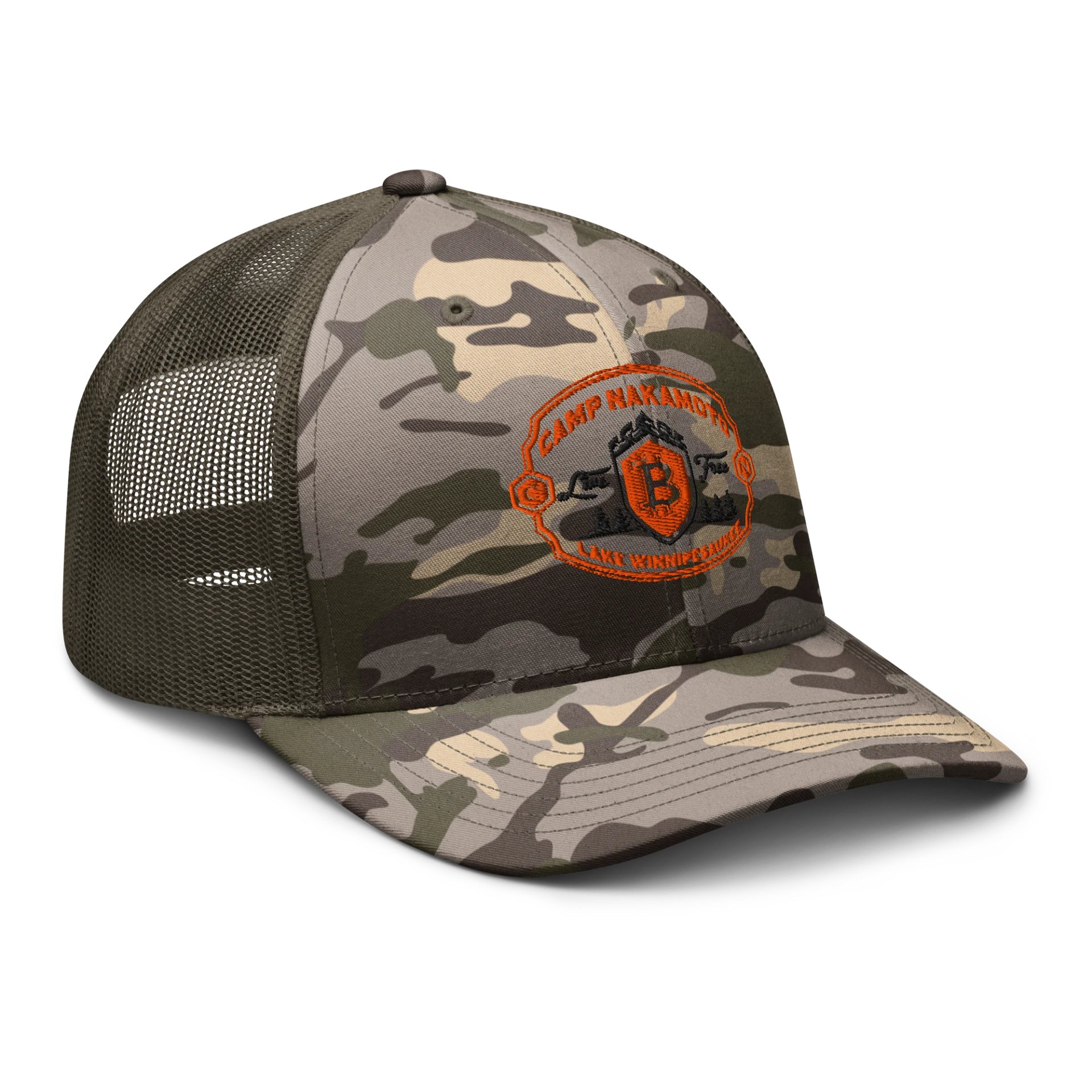 Camo Camp Trucker Hat product image (6)
