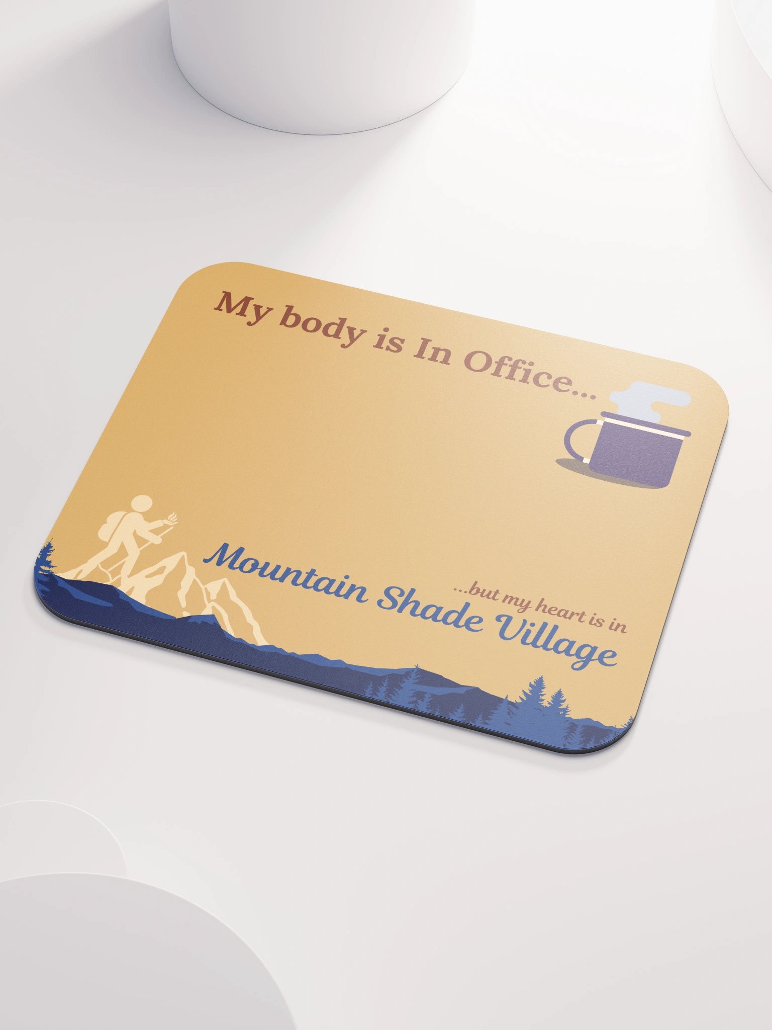 My Body is In Office Mouse Pad product image (3)