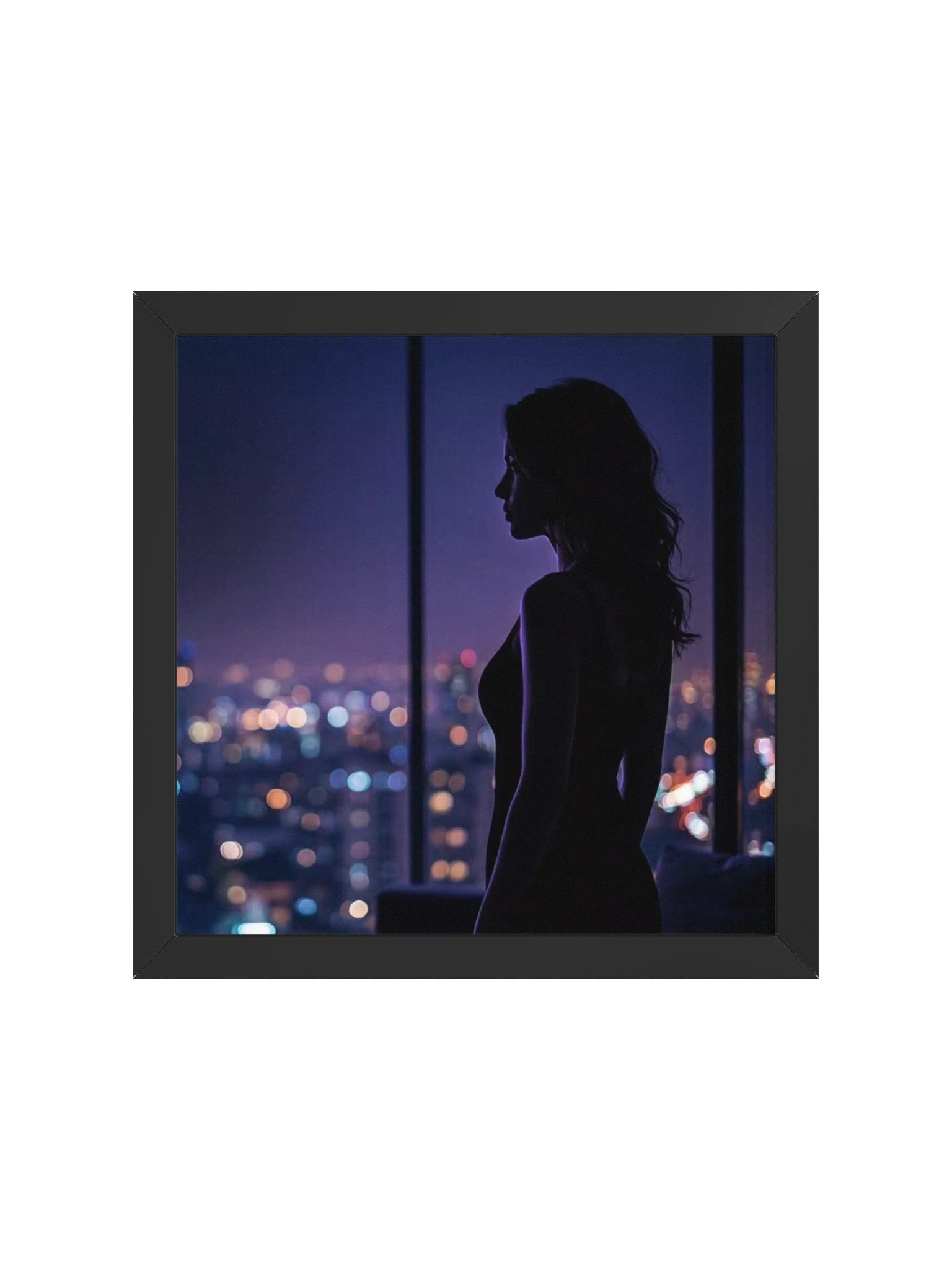 After Dark — Framed City Silhouette product image (2)