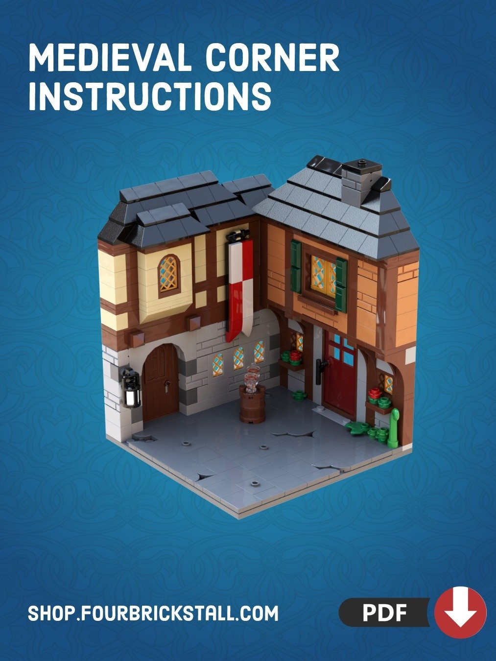 FREE LEGO Building Instructions - Medieval Corner product image (1)