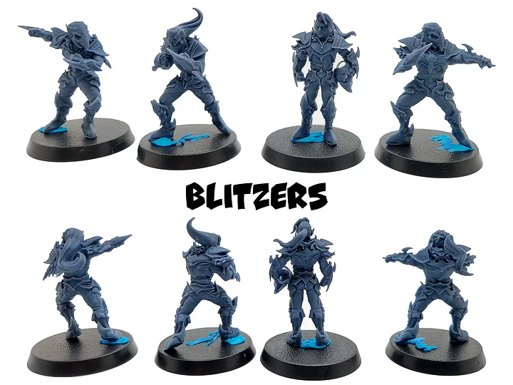 Dark Elf Fantasy Football Team - UGNI Miniatures product image (2)
