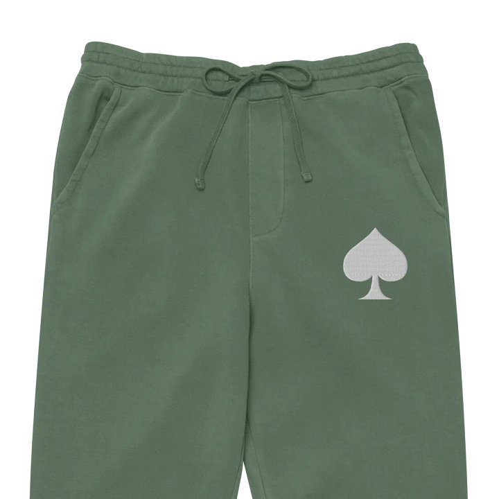 Suited Up Sweatsuit Joggers: Spades (White) product image (2)