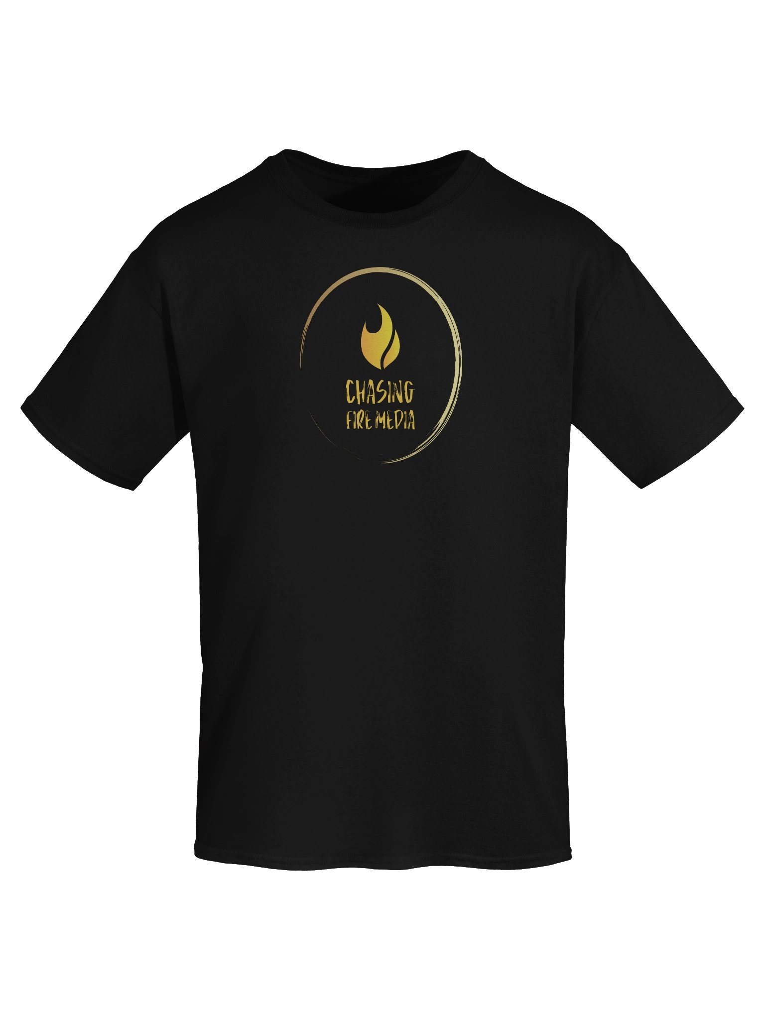 Chasing Fire Media Gold Flame Logo Tee product image (44)