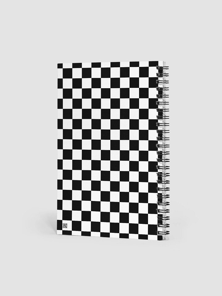 Wild Style Checkered Charm Spiral Journal/Notebook. product image (2)