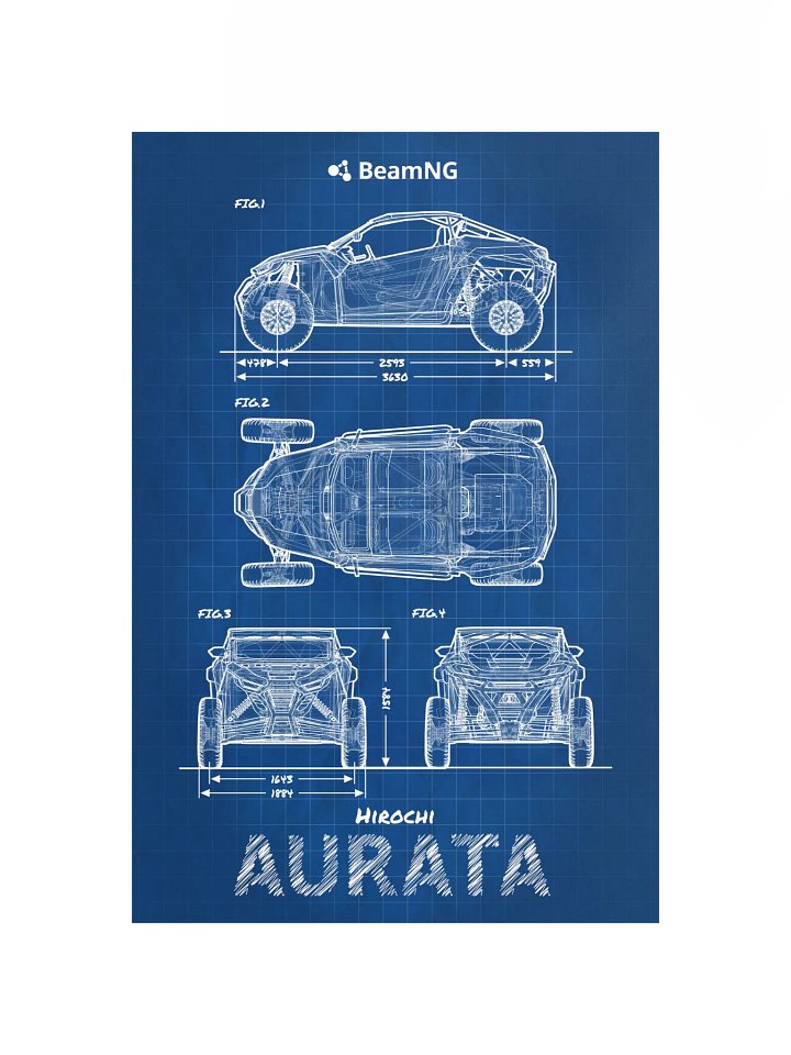 Hirochi Aurata Blueprint Poster product image (1)
