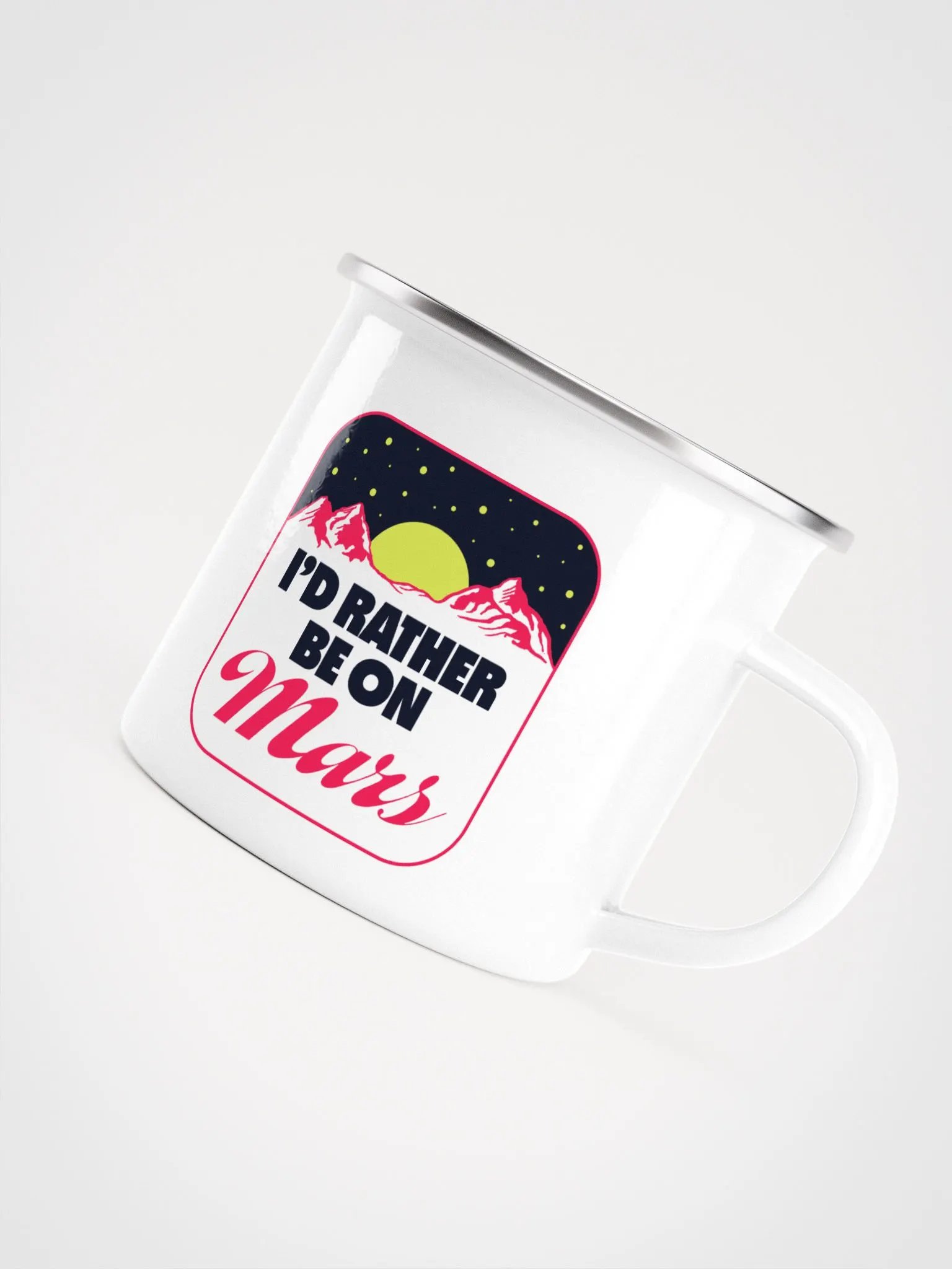 Rather Be On Mars Enamel Mug product image (5)