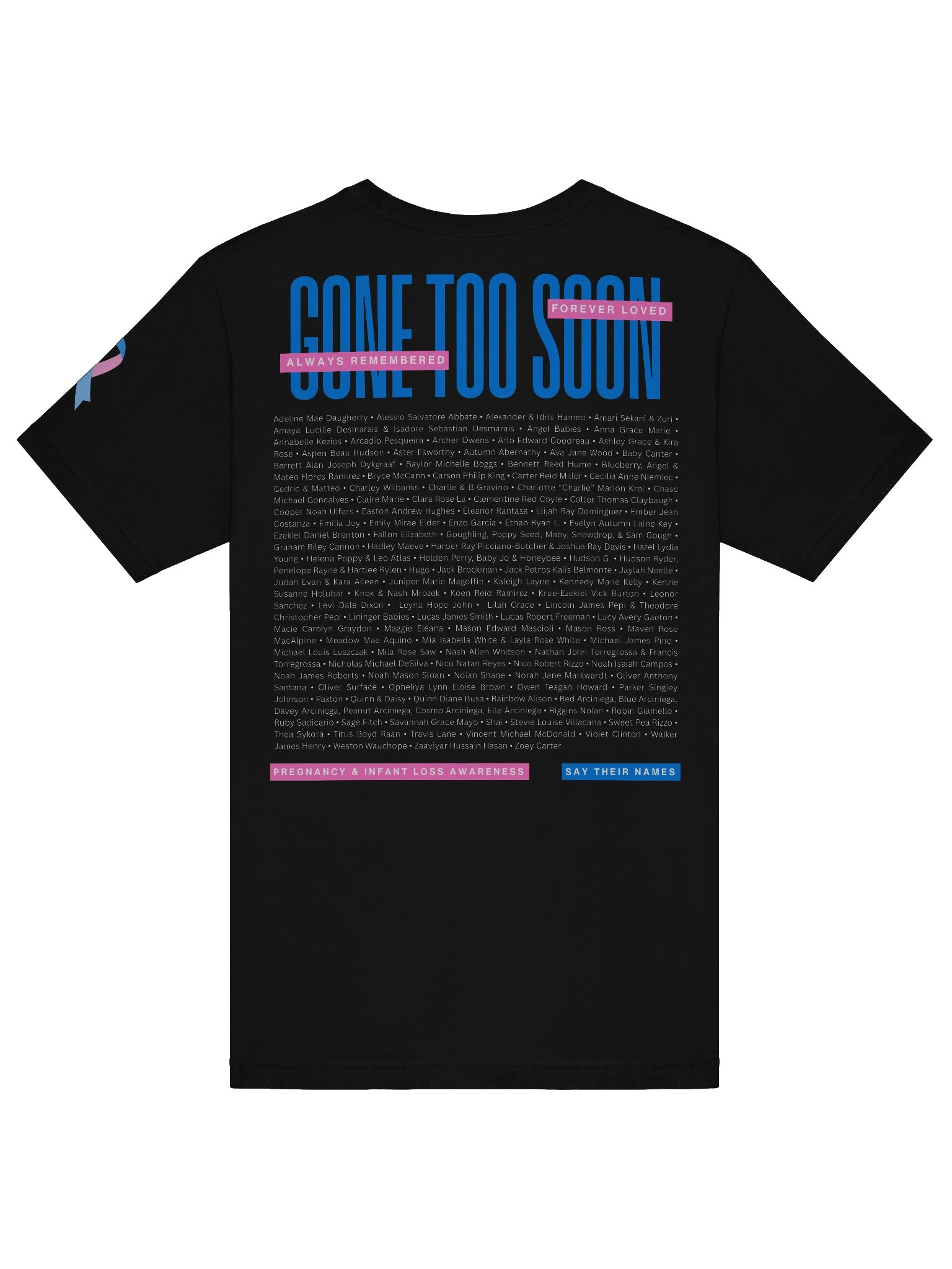 'Gone Too Soon' 2026 Memorial Shirt (soft, dark) product image (6)