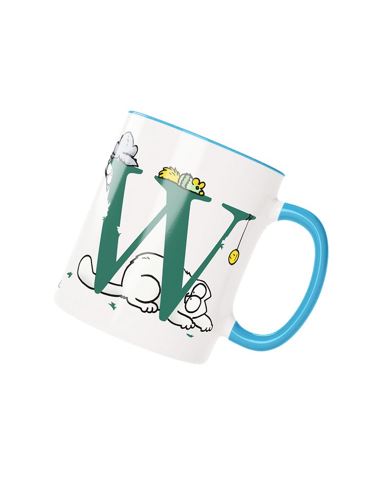 Cat Monogram Mug - W product image (1)